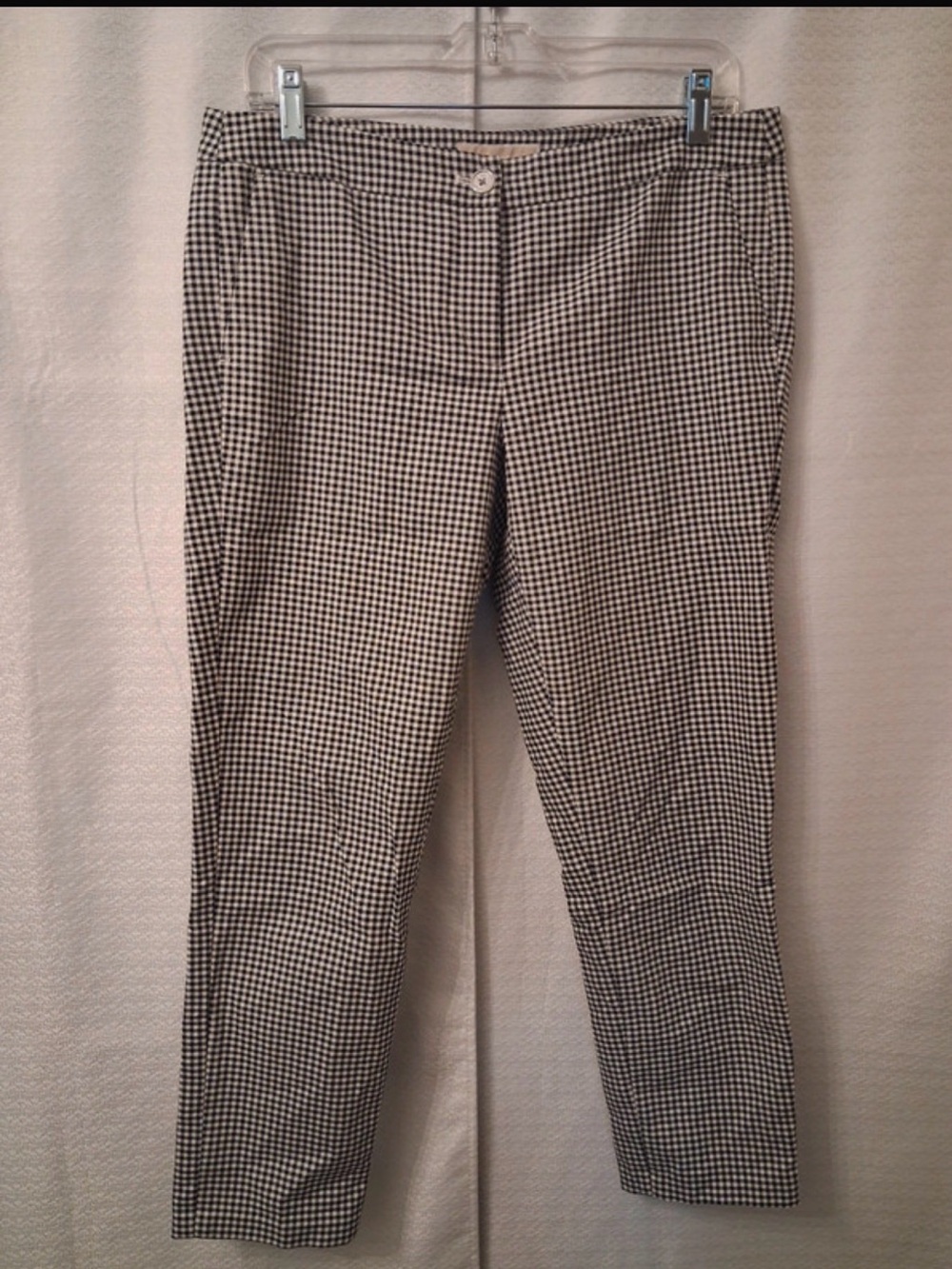 Michael Kors Black & White Gingham Ankle Pants